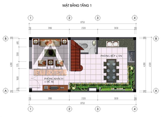 Tư vấn thiết kế nhà trên diện tích 4,5 x 8,57 m | 1